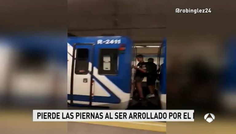 Un joven pierde las dos piernas al ser arrollado por el Metro (Video)