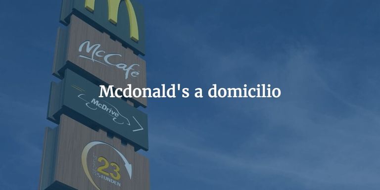 Mcdonald’s entrega hamburguesas a domicilio en Madrid